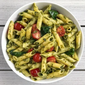 Penne Pesto Prawns